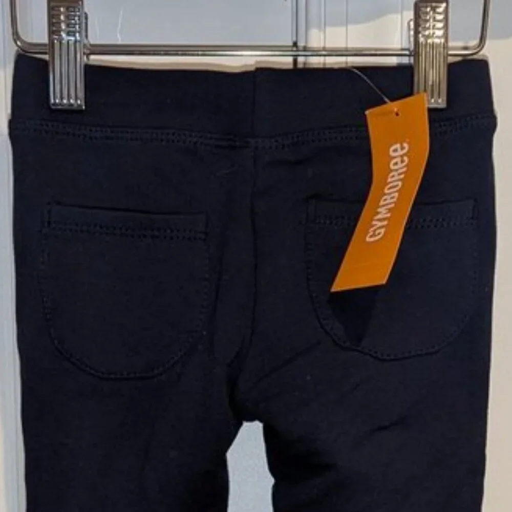 NEW Gymboree Navy Solid Elastic Waist Pull On Jeggings Leggings Pants Stretchy 3